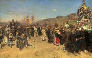 Ilya Repin Easter Procession in the Region of Kursk oil on canvas